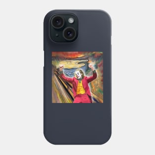 Scream painting - dance while the world is burning, Mr J - art print, poster Phone Case