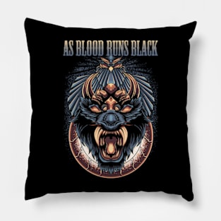 AS BLOOD RUNS BLACK BAND Pillow