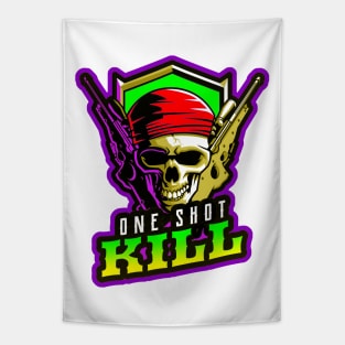 One Shot Kill Sniper Tapestry