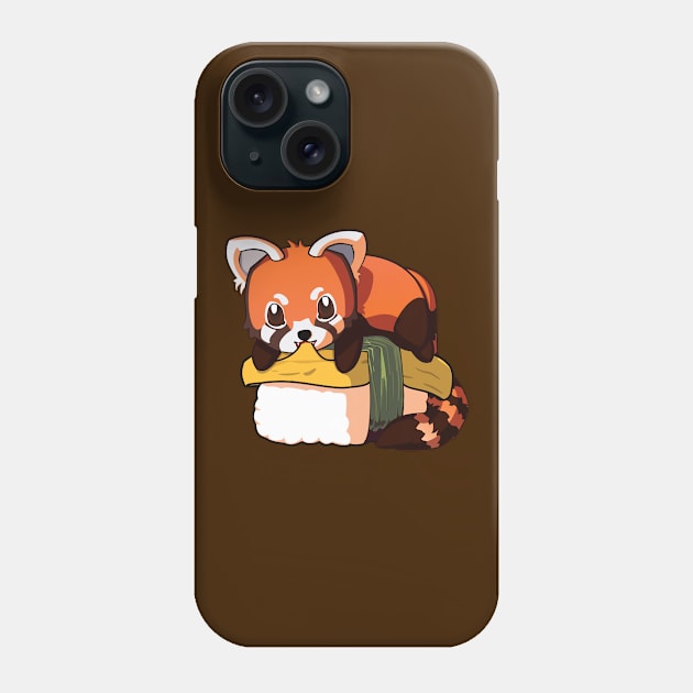 Redpanda Tamago Sushi Phone Case by Myanko