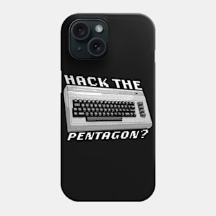 Hack The Pentagon? (White Text) Phone Case