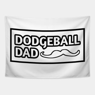 Dodgeball Dad, Gift for Dodgeball Players With Mustache Tapestry