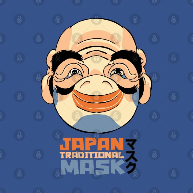 Traditional Japanese Mask by KewaleeTee