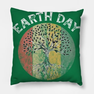 Earth Day Planet Anniversary Earth Day Everyday vintage Pillow