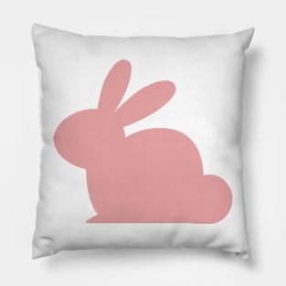 Pastel pink solid rabbit Pillow