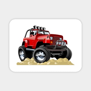Cartoon jeep Magnet