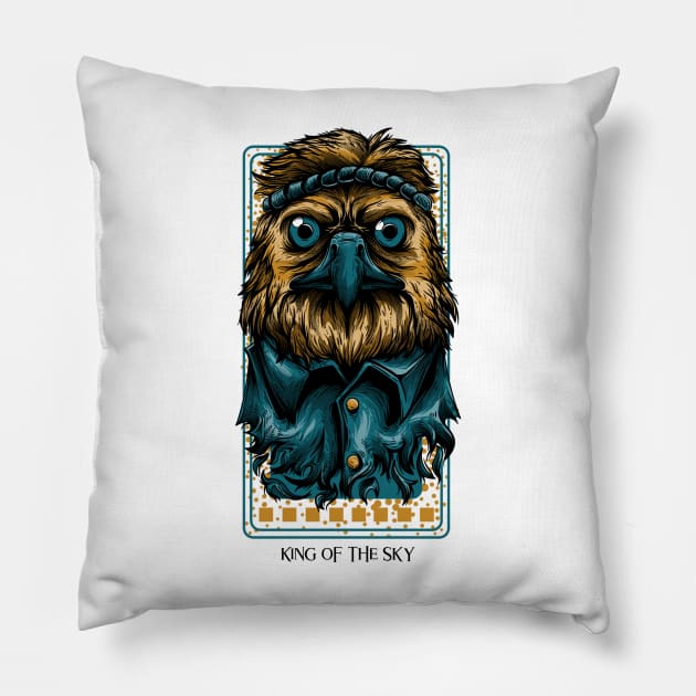 KING OF THE SKY Pillow by Katebi Designs