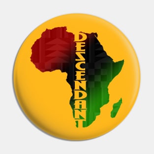 Descendant of Africa Pin