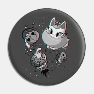 Fruit Cats Halloween Pin