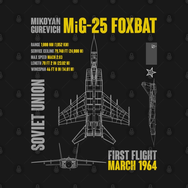 Mikoyan-Gurevich MiG-25 Foxbat by Mandra