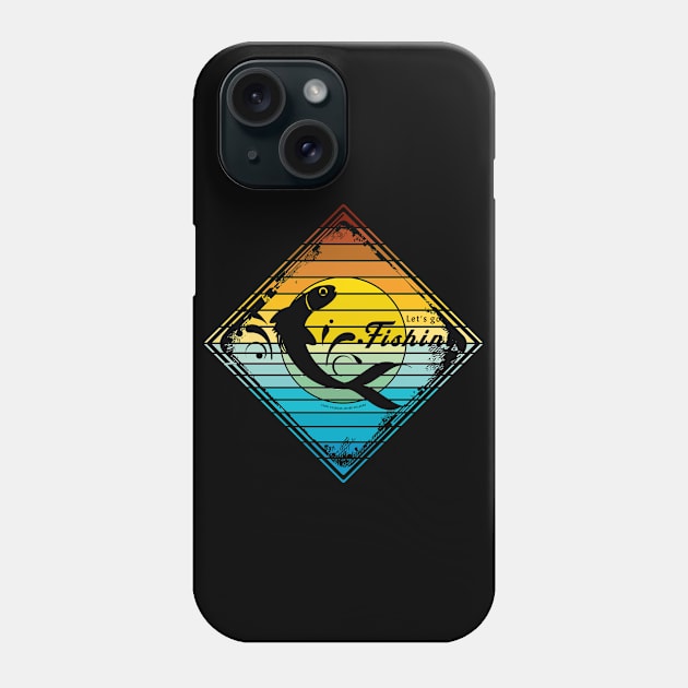 Let's fish! Phone Case by vjvgraphiks