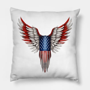 4th of July Wings  #4 Pillow