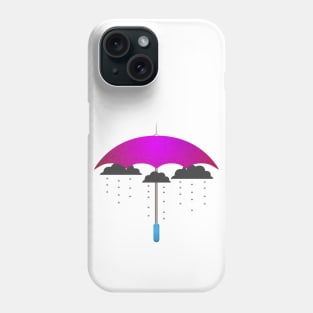 Brolly clouds. Phone Case