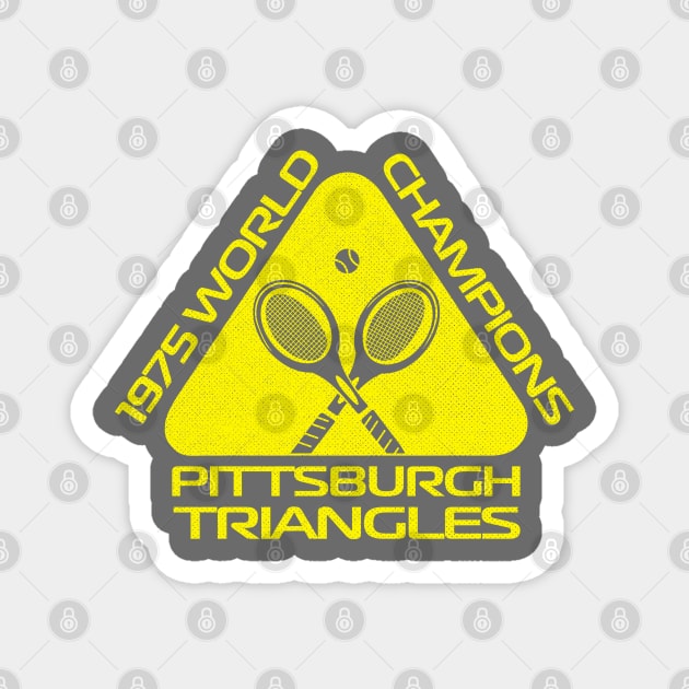 Defunct Pittsburgh Triangles WTT Champs 1975 Magnet by LocalZonly