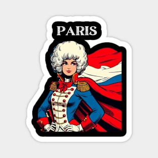 Paris France Female Comic Book Superhero Magnet