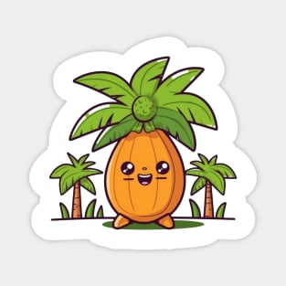 Life With Papaya Juicy Fruit Art Magnet