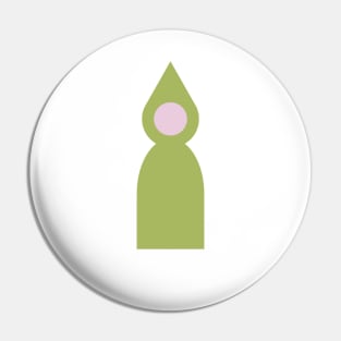 Green people person Pin