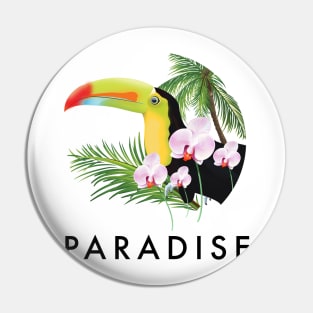 Paradise travel logo Pin