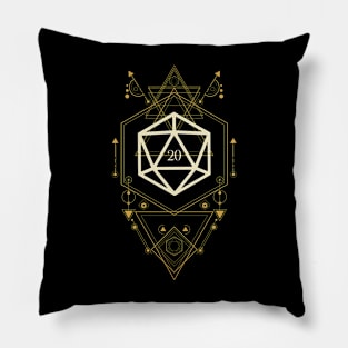 Dice Collector's D20 Dice Sacred Symbol Pillow