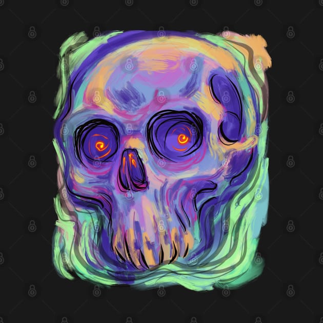 Skull Oil Paint by Shawnsonart