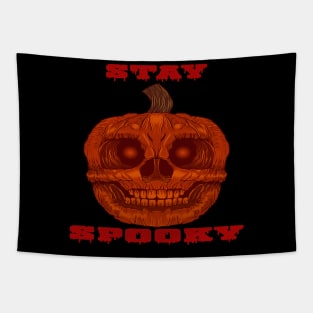 Halloween Stay Spooky Pumkins Tapestry