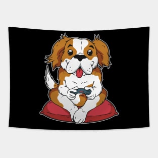 Cute Cavalier King Charles Spaniel Gaming Tapestry