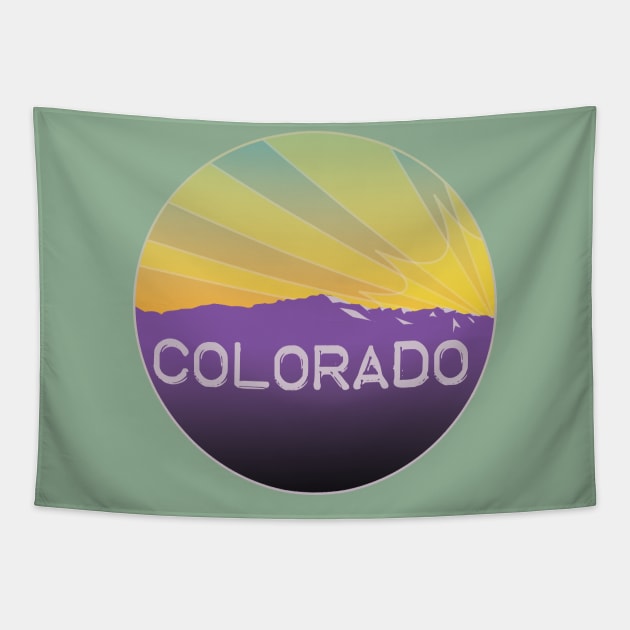 Colorado Sunset Tapestry by Patsi Nahmi Designs