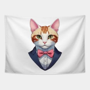 Fancy Cat with Bowtie no.2 Tapestry