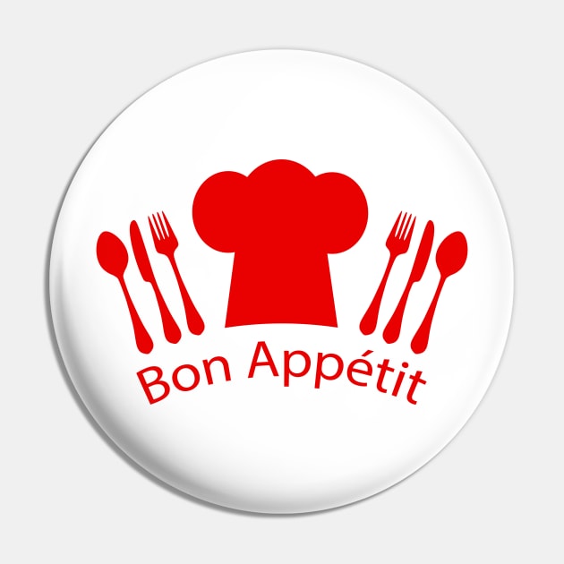 Bon Appetit French Chef Pin by AntiqueImages