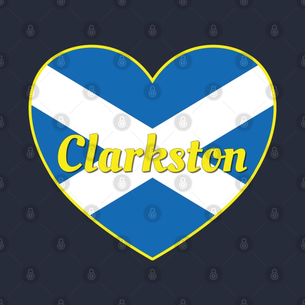 Clarkston Scotland UK Scotland Flag Heart by DPattonPD