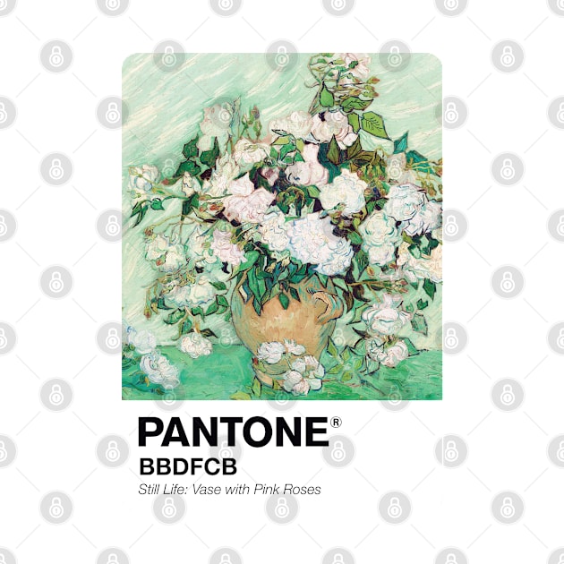 PANTONE VAN GOGH - Still Life: Vase with Pink Roses by theartistmusician