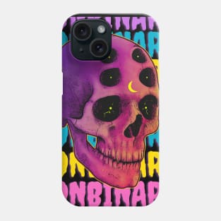 Nonbinary Skull Phone Case