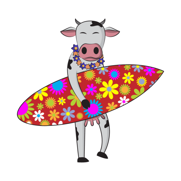 Surfing Cow by yeoys