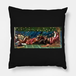 The Council Chamber - Little Briar Rose -Edward Burne-Jones Pillow