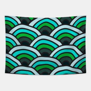 Seigaiha Waves Tapestry