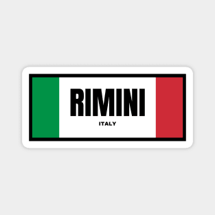 Rimini City in Italian Flag Colors Magnet