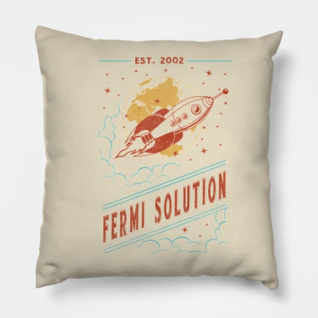 The Fermi Solution Pillow by nukular_designs