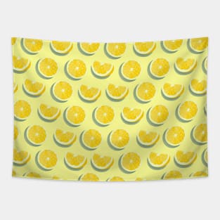 Cute Lemon Fruits Tapestry