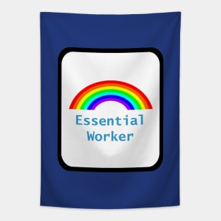 Framed Rainbow Essential Worker Tapestry
