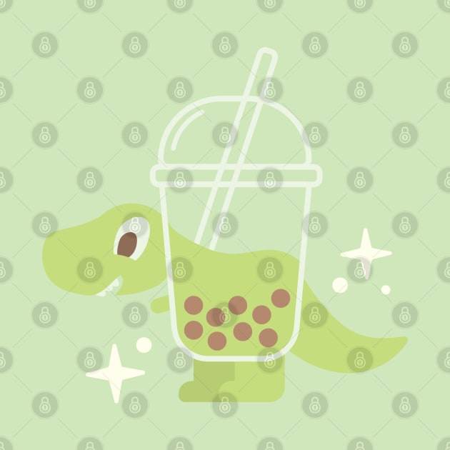 Bubble Tea Rex by zacrizy