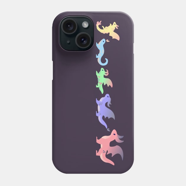 Wee Dragon Lineup Phone Case by therealfirestarter