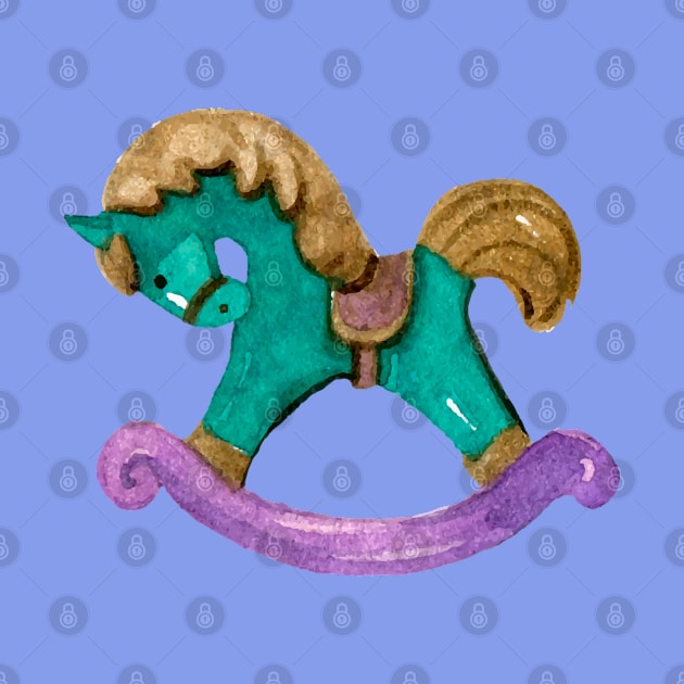 Carousel Merry Go Round Pony Horse by Happy Art Designs