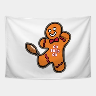 Tampa Bay Buccaneers Gingerbread Man Tapestry