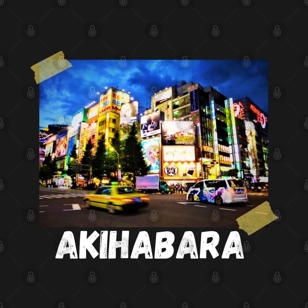 akihabara neon anime city by Knorowara