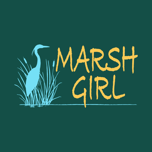 Marsh Girl (light blue & yellow) by MotiviTees