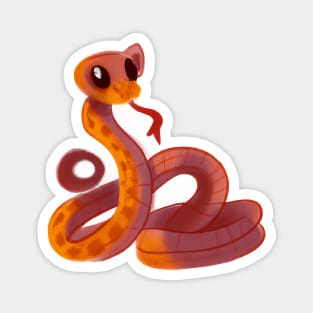 Cute Snake Drawing Magnet