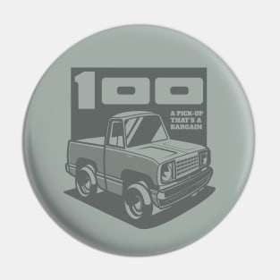 Light Silver - D-100 (1978 - White-Based - Ghost) Pin