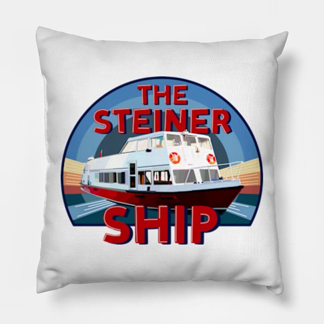 The Steiner Ship Pillow by Worldengine