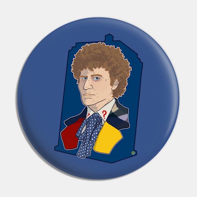 The Sixth Doctor Pin by ArtOfTheNerd