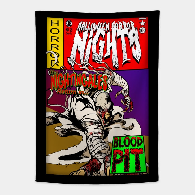 Nightingale Comics Shirt Tapestry by crowjandesigns